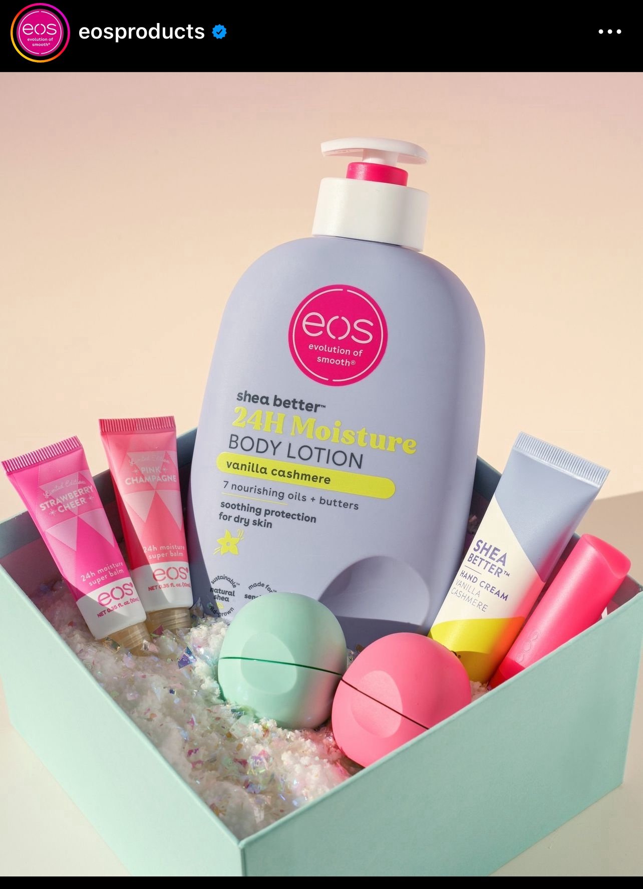 EOS Vanilla body lotion